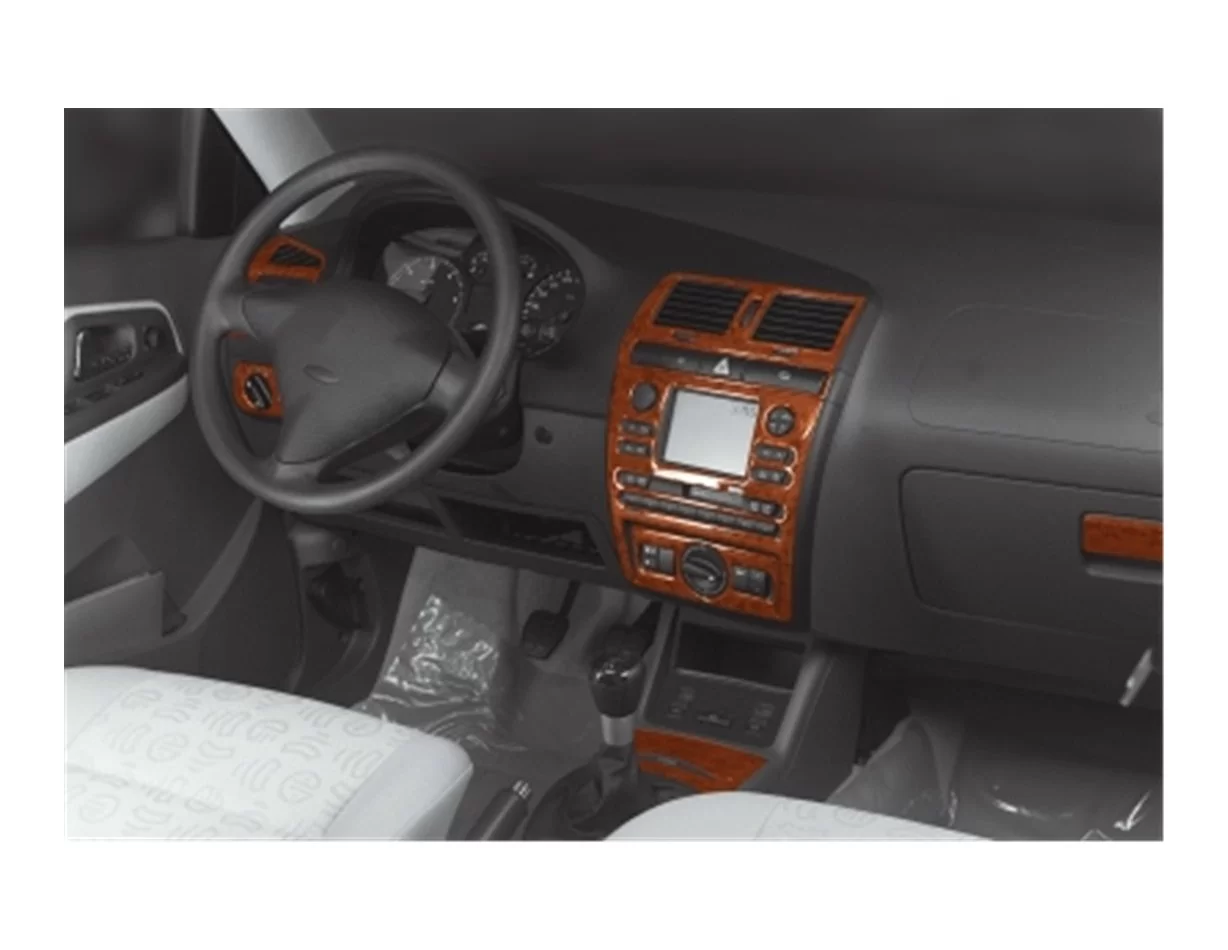 Seat Ibiza-Cordoba 08.99-03.02 3D Interior Dashboard Trim Kit Dash Trim Dekor 9-Parts - 1 - Interior Dash Trim Kit