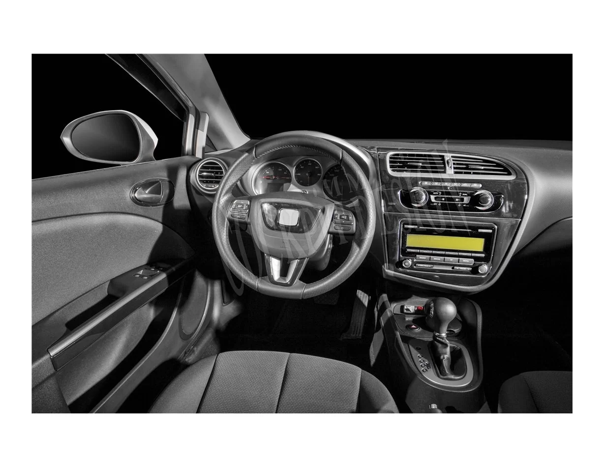 Seat Leon 01.2010 3D Interior Dashboard Trim Kit Dash Trim Dekor 18-Parts - 1 - Interior Dash Trim Kit