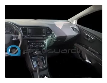 Seat Leon 01.2014 3D Interior Dashboard Trim Kit Dash Trim Dekor 14-Parts - 1 - Interior Dash Trim Kit