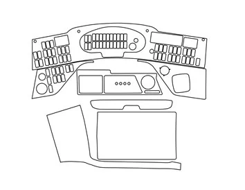 Setra 4-Series 01.2002 3D Interior Dashboard Trim Kit Dash Trim Dekor FULL - 1 - Interior Dash Trim Kit