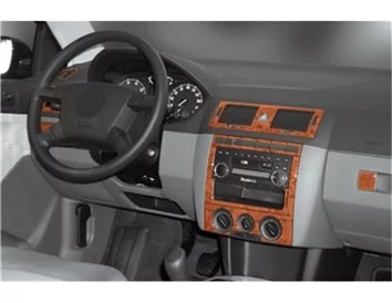 Skoda Fabia 6Y 09.99-05.06 3D Interior Dashboard Trim Kit Dash Trim Dekor 24-Parts - 1 - Interior Dash Trim Kit