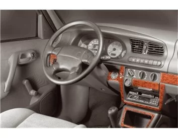 Skoda Felicia 01.95-12.99 3D Interior Dashboard Trim Kit Dash Trim Dekor 15-Parts - 1 - Interior Dash Trim Kit