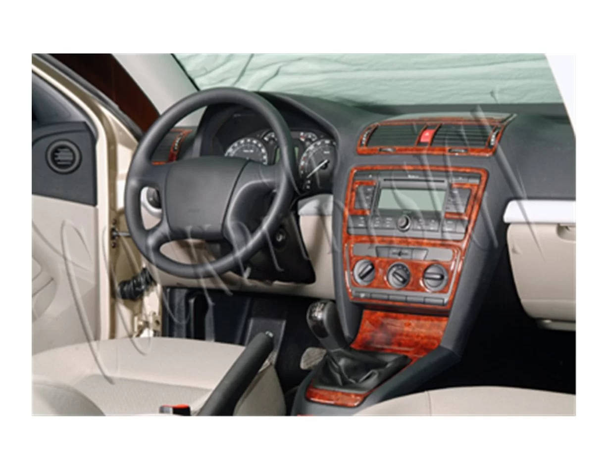 Skoda Octavia A5 1Z 05.04-08.09 3D Interior Dashboard Trim Kit Dash Trim Dekor 15-Parts - 1 - Interior Dash Trim Kit