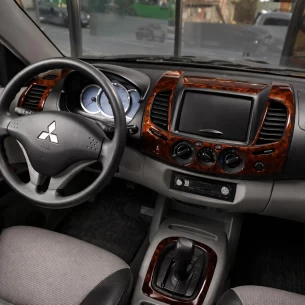 Mitsubishi L 200 4x2 08.2007 3D Interior Dashboard Trim Kit Dash Trim Dekor 13-Parts