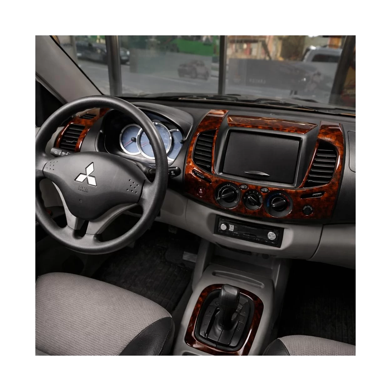 Mitsubishi L 200 4x4 08.2007 3D Interior Dashboard Trim Kit Dash Trim Dekor 11-Parts