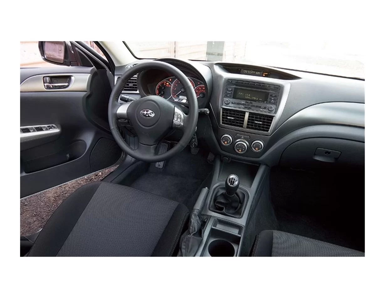 Subaru Impreza 01.2007 3D Interior Dashboard Trim Kit Dash Trim Dekor 22-Parts - 1 - Interior Dash Trim Kit