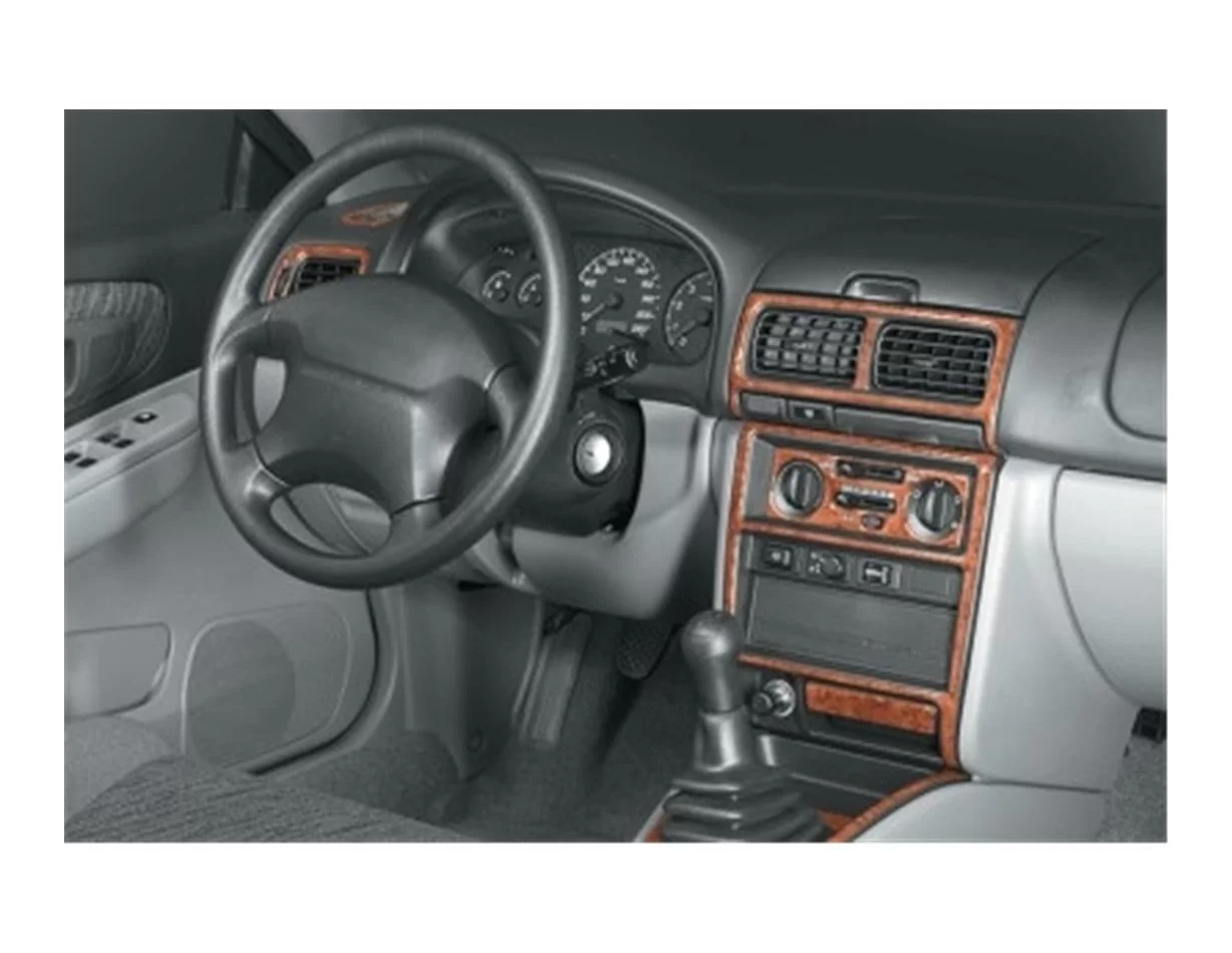 Subaru Impreza 10.98-12.00 3D Interior Dashboard Trim Kit Dash Trim Dekor 13-Parts - 1 - Interior Dash Trim Kit
