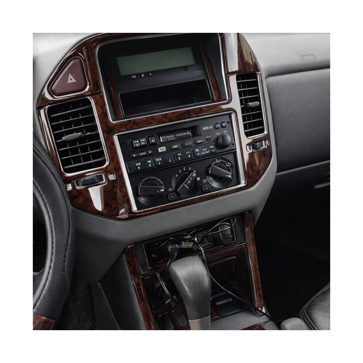 Mitsubishi Pajero 01.01-05.04 3D Interior Dashboard Trim Kit Dash Trim Dekor 22-Parts