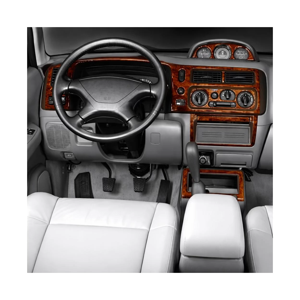 Mitsubishi Pajero Sport 11.98-04.02 3D Interior Dashboard Trim Kit Dash Trim Dekor 12-Parts