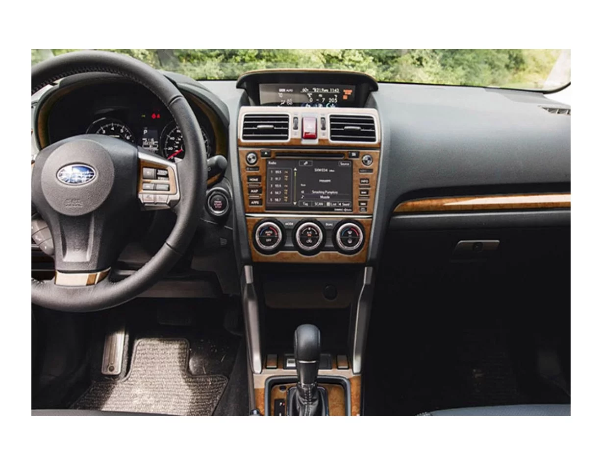 Subaru Impreza G4 2012-2014 3D Interior Dashboard Trim Kit Dash Trim Dekor 51-Parts - 1 - Interior Dash Trim Kit