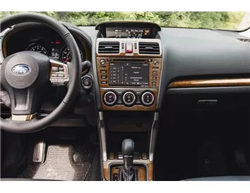 Subaru Impreza G5 2015-2018 3D Interior Dashboard Trim Kit Dash Trim Dekor 26-Parts - 1 - Interior Dash Trim Kit
