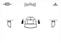 Chery Tiggo 4x4 09.2007 3D Interior Dashboard Trim Kit Dash Trim Dekor 6-Parts - 1 - Interior Dash Trim Kit Chery Tiggo 4x4 09.2007 3D Interior Dashboard Trim Kit Dash Trim Dekor 6-Parts - 1 - Interior Dash Trim Kit