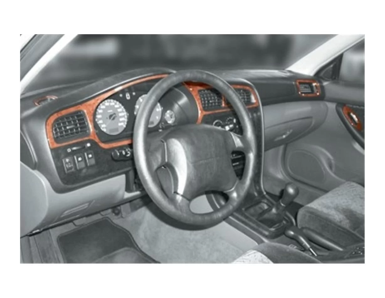 Subaru Legacy 04.99-12.04 3D Interior Dashboard Trim Kit Dash Trim Dekor 10-Parts - 1 - Interior Dash Trim Kit
