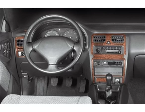 Subaru Legacy 05.94-03.99 3D Interior Dashboard Trim Kit Dash Trim Dekor 12-Parts - 1 - Interior Dash Trim Kit