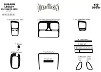 Subaru Legacy 05.94-03.99 3D Interior Dashboard Trim Kit Dash Trim Dekor 12-Parts - 2 - Interior Dash Trim Kit Subaru Legacy 05.94-03.99 3D Interior Dashboard Trim Kit Dash Trim Dekor 12-Parts - 2 - Interior Dash Trim Kit