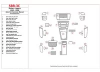 Subaru Legacy 2005-2006 Auto AC Control, Manual Gear Box Interior BD Dash Trim Kit - 1 - Interior Dash Trim Kit Subaru Legacy 2005-2006 Auto AC Control, Manual Gear Box Interior BD Dash Trim Kit - 1 - Interior Dash Trim Kit