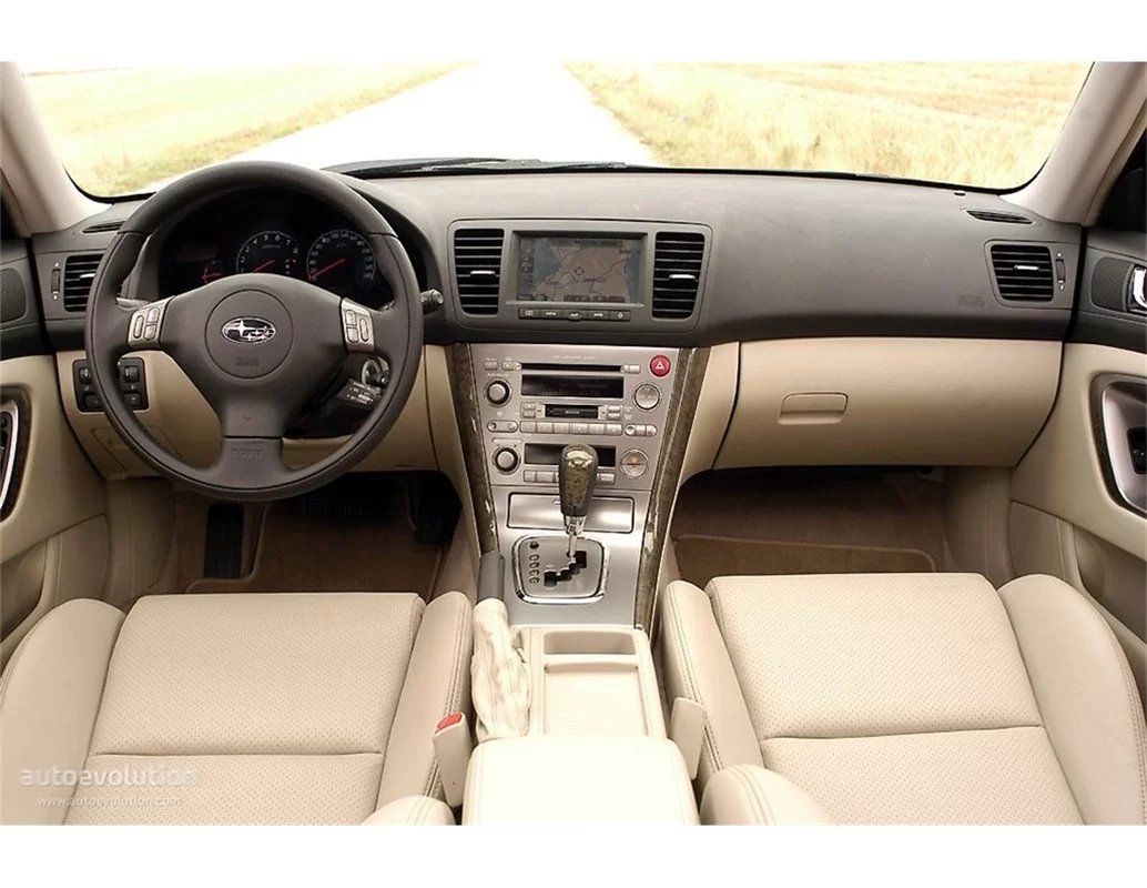 Subaru Legacy 2005-2009 3D Interior Dashboard Trim Kit Dash Trim Dekor 28-Parts - 1 - Interior Dash Trim Kit