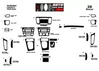Subaru Legacy 2005-2009 3D Interior Dashboard Trim Kit Dash Trim Dekor 28-Parts - 2 - Interior Dash Trim Kit Subaru Legacy 2005-2009 3D Interior Dashboard Trim Kit Dash Trim Dekor 28-Parts - 2 - Interior Dash Trim Kit