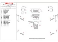 Subaru Legacy 2007-2009 Full Set, Automatic Gear, Manual Gearbox AC Interior BD Dash Trim Kit - 1 - Interior Dash Trim Kit Subaru Legacy 2007-2009 Full Set, Automatic Gear, Manual Gearbox AC Interior BD Dash Trim Kit - 1 - Interior Dash Trim Kit