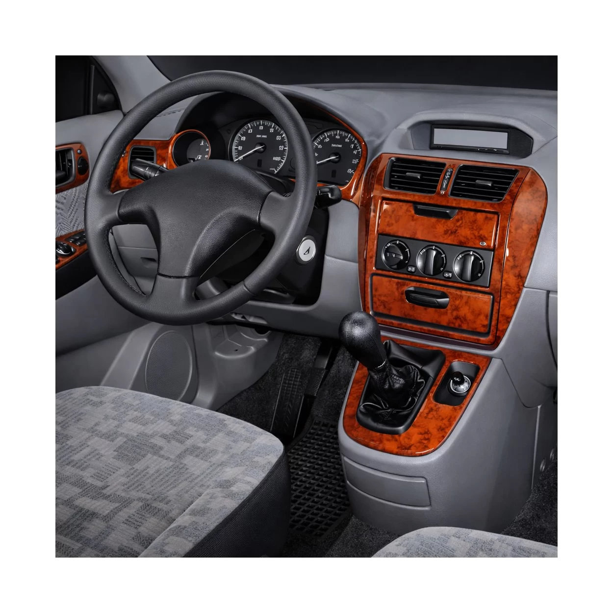 Mitsubishi Spacewagon 10.98-03.04 3D Interior Dashboard Trim Kit Dash Trim Dekor 15-Parts