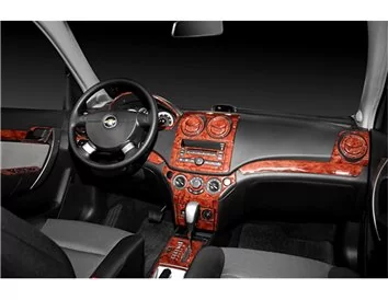 Chevrolet Aveo 02.2006 3D Interior Dashboard Trim Kit Dash Trim Dekor 21-Parts - 1 - Interior Dash Trim Kit
