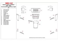 Subaru Legacy 2007-2009 Full Set, Manual Gear Box, Automatic AC Interior BD Dash Trim Kit - 1 - Interior Dash Trim Kit Subaru Legacy 2007-2009 Full Set, Manual Gear Box, Automatic AC Interior BD Dash Trim Kit - 1 - Interior Dash Trim Kit