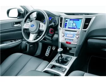 Subaru Legacy 2010-2014 3D Interior Dashboard Trim Kit Dash Trim Dekor 47-Parts - 2 - Interior Dash Trim Kit
