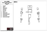 Subaru Legacy Outback 1995-1999 Manual Gearbox, 18 Parts set Interior BD Dash Trim Kit - 1 - Interior Dash Trim Kit Subaru Legacy Outback 1995-1999 Manual Gearbox, 18 Parts set Interior BD Dash Trim Kit - 1 - Interior Dash Trim Kit