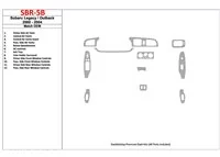 Subaru Legacy Outback 2000-2004 With OEM Wood Kit Interior BD Dash Trim Kit - 1 - Interior Dash Trim Kit Subaru Legacy Outback 2000-2004 With OEM Wood Kit Interior BD Dash Trim Kit - 1 - Interior Dash Trim Kit