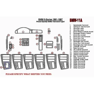 BMW 8 Series E31 1991-1997 Full Set Interior BD Dash Trim Kit