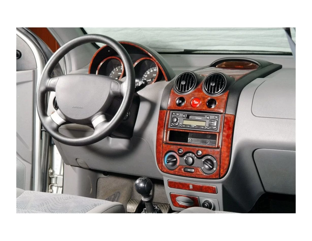 Chevrolet Aveo 03.04-01.06 3D Interior Dashboard Trim Kit Dash Trim Dekor 29-Parts - 1 - Interior Dash Trim Kit