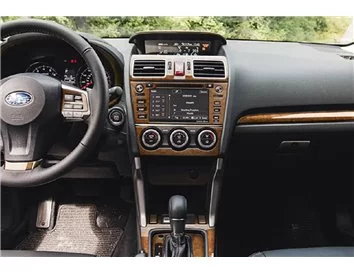Subaru XV Crosstrek 2012-2017 3D Interior Dashboard Trim Kit Dash Trim Dekor 51-Parts - 1 - Interior Dash Trim Kit