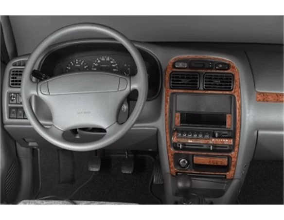 Suzuki Baleno 09.97-06.06 3D Interior Dashboard Trim Kit Dash Trim Dekor 9-Parts - 1 - Interior Dash Trim Kit