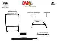 Suzuki Baleno 09.97-06.06 3D Interior Dashboard Trim Kit Dash Trim Dekor 9-Parts - 2 - Interior Dash Trim Kit Suzuki Baleno 09.97-06.06 3D Interior Dashboard Trim Kit Dash Trim Dekor 9-Parts - 2 - Interior Dash Trim Kit