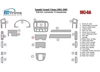 Suzuki Grand Vitara 2003-2005 Full Set, Automatic mission Interior BD Dash Trim Kit - 1 - Interior Dash Trim Kit