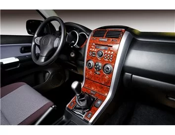 Suzuki Grand vitara 4x4 09.2005 3D Interior Dashboard Trim Kit Dash Trim Dekor 12-Parts - 1 - Interior Dash Trim Kit