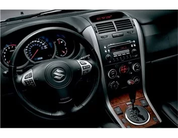 Suzuki Grand vitara 4x4 09.2005 3D Interior Dashboard Trim Kit Dash Trim Dekor 16-Parts - 1 - Interior Dash Trim Kit