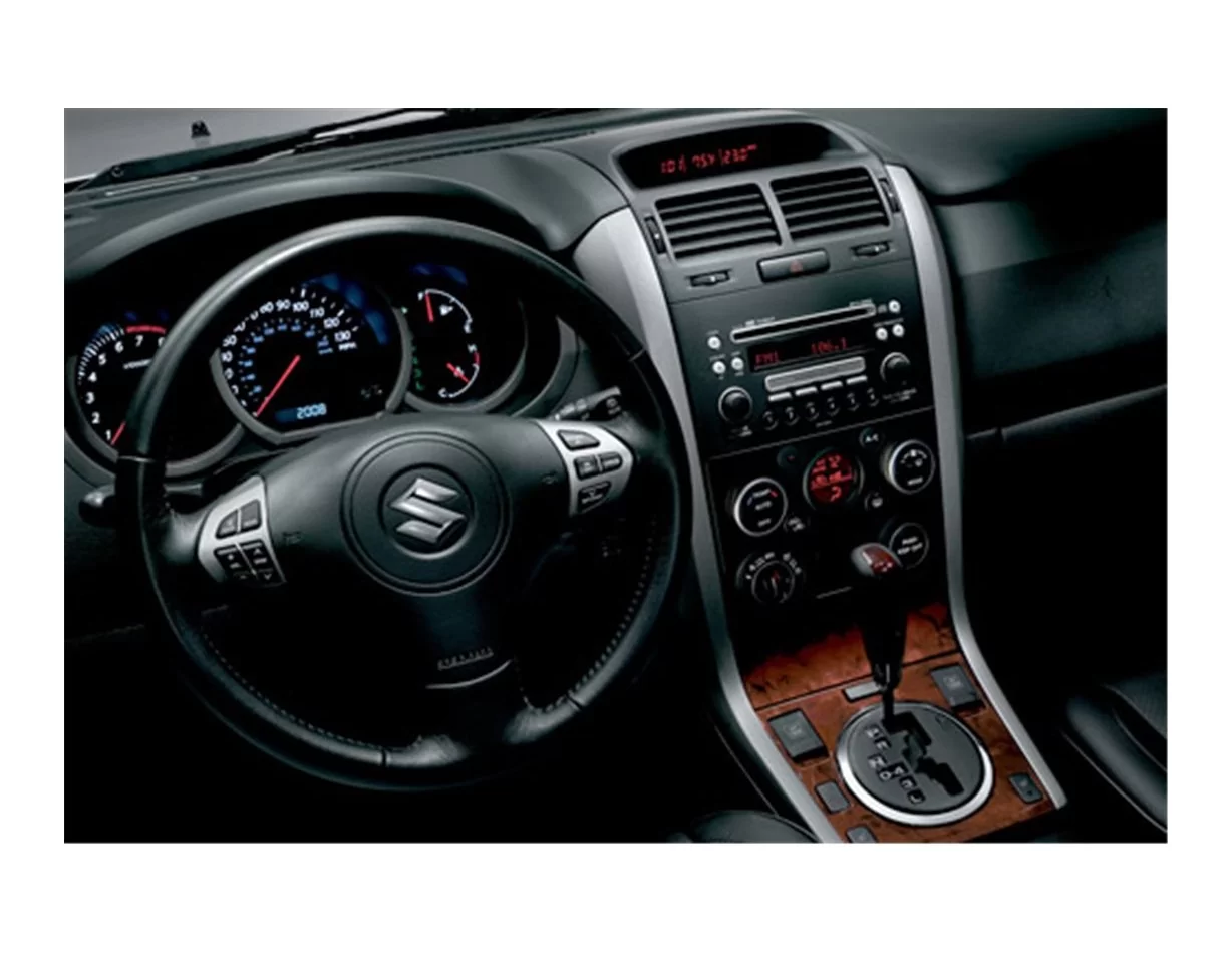 Suzuki Grand vitara 4x4 09.2005 3D Interior Dashboard Trim Kit Dash Trim Dekor 16-Parts - 1 - Interior Dash Trim Kit