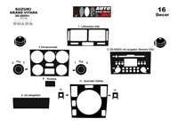 Suzuki Grand vitara 4x4 09.2005 3D Interior Dashboard Trim Kit Dash Trim Dekor 16-Parts - 2 - Interior Dash Trim Kit Suzuki Grand vitara 4x4 09.2005 3D Interior Dashboard Trim Kit Dash Trim Dekor 16-Parts - 2 - Interior Dash Trim Kit