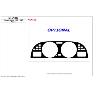 Nissan Altima 1993-1997 Cluster, 1 Parts set Interior BD Dash Trim Kit