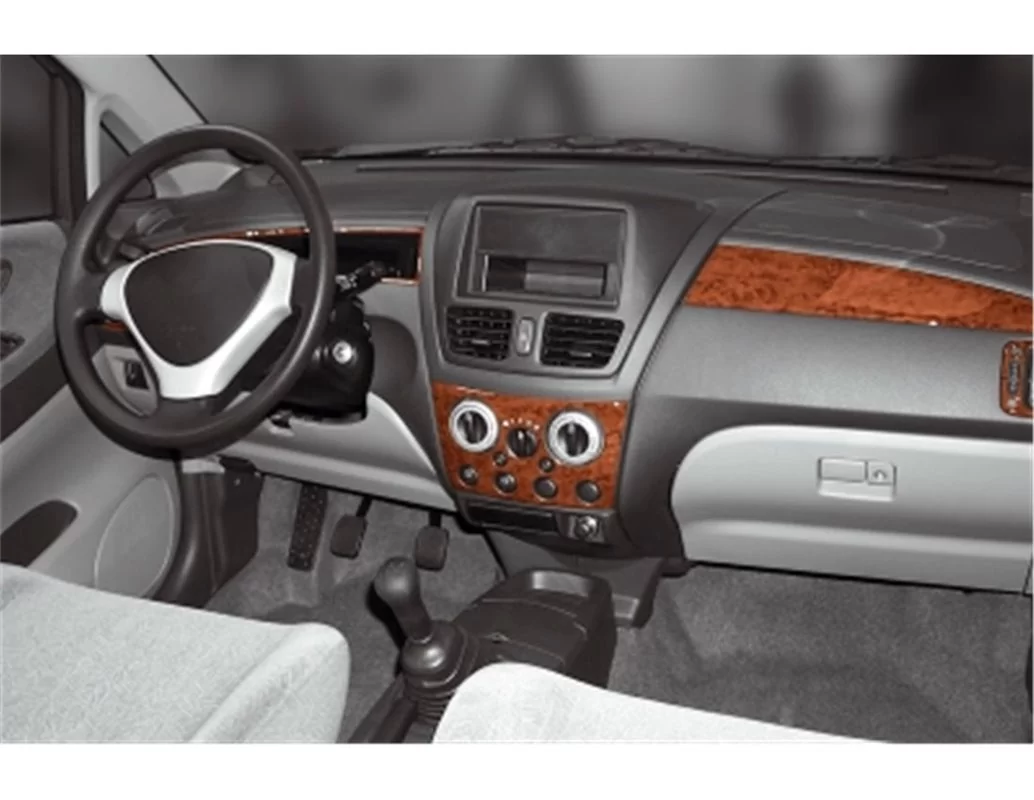 Suzuki Liana 06.01-12.03 3D Interior Dashboard Trim Kit Dash Trim Dekor 6-Parts - 1 - Interior Dash Trim Kit