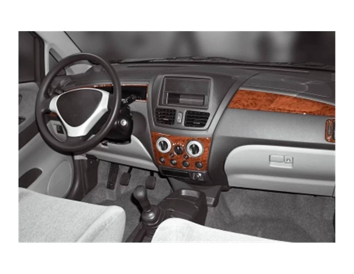 Suzuki Liana 06.01-12.03 3D Interior Dashboard Trim Kit Dash Trim Dekor 6-Parts - 1 - Interior Dash Trim Kit