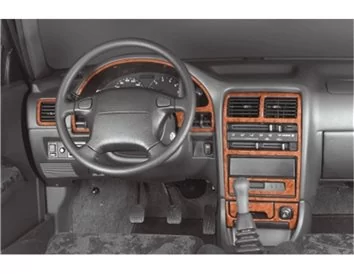 Suzuki Swift 09.91-11.96 3D Interior Dashboard Trim Kit Dash Trim Dekor 8-Parts - 1 - Interior Dash Trim Kit
