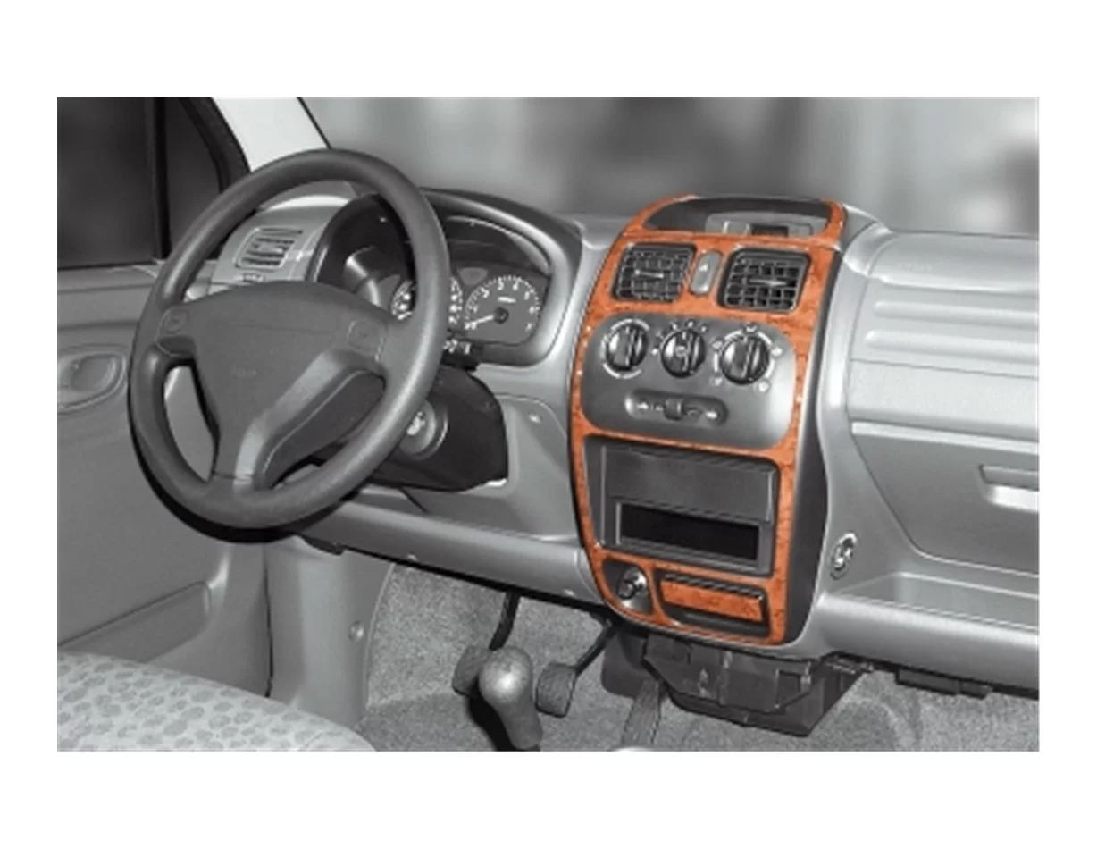 Suzuki Wagon R 10.00-12.02 3D Interior Dashboard Trim Kit Dash Trim Dekor 3-Parts - 1 - Interior Dash Trim Kit