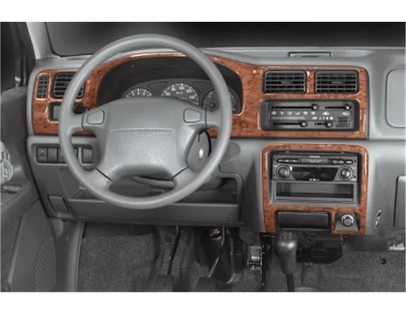 Suzuki Wagon R 10.97-09.00 3D Interior Dashboard Trim Kit Dash Trim Dekor 4-Parts - 1 - Interior Dash Trim Kit