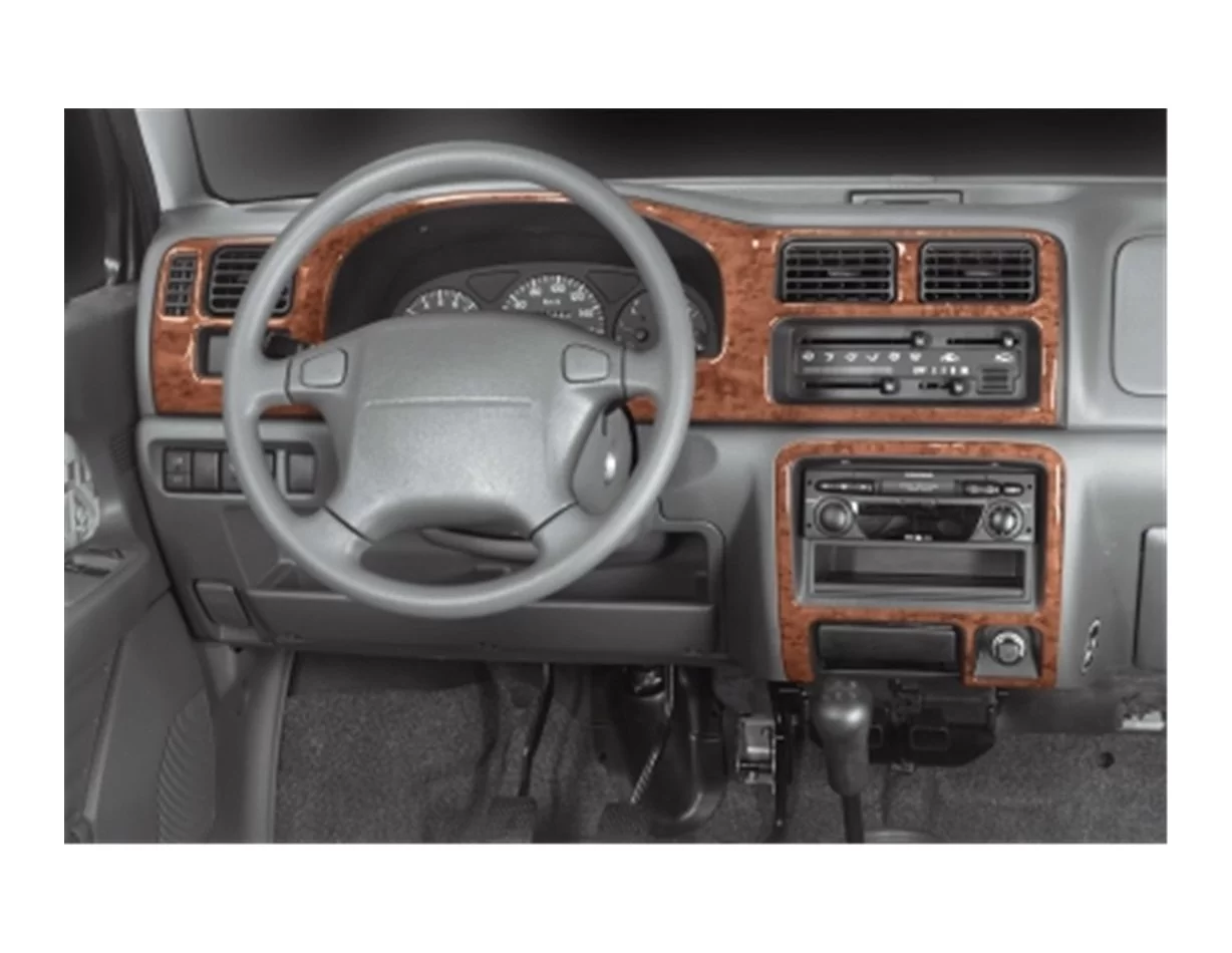 Suzuki Wagon R 10.97-09.00 3D Interior Dashboard Trim Kit Dash Trim Dekor 4-Parts - 1 - Interior Dash Trim Kit