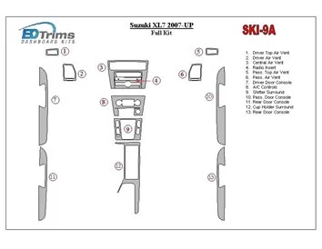 Suzuki XL7 2007-UP Full Set Interior BD Dash Trim Kit - 1 - Interior Dash Trim Kit