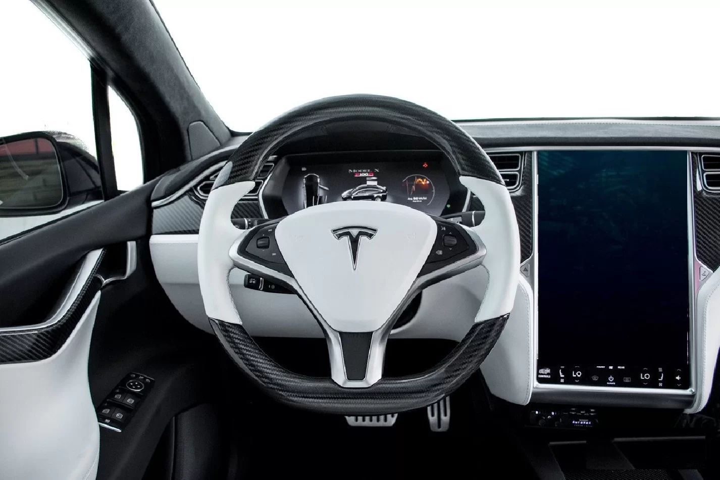 TESLA MODEL X 2016-UP 3D Interior Dashboard Trim Kit Dash Trim Dekor 25-Parts - 1 - Interior Dash Trim Kit