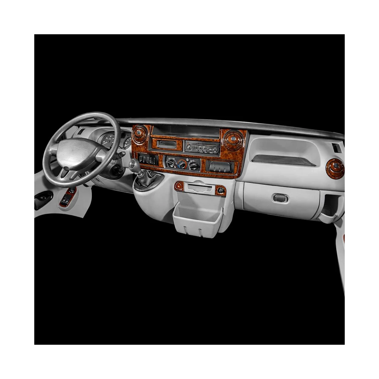 Nissan Interstar 01.2003 3D Interior Dashboard Trim Kit Dash Trim Dekor 28-Parts