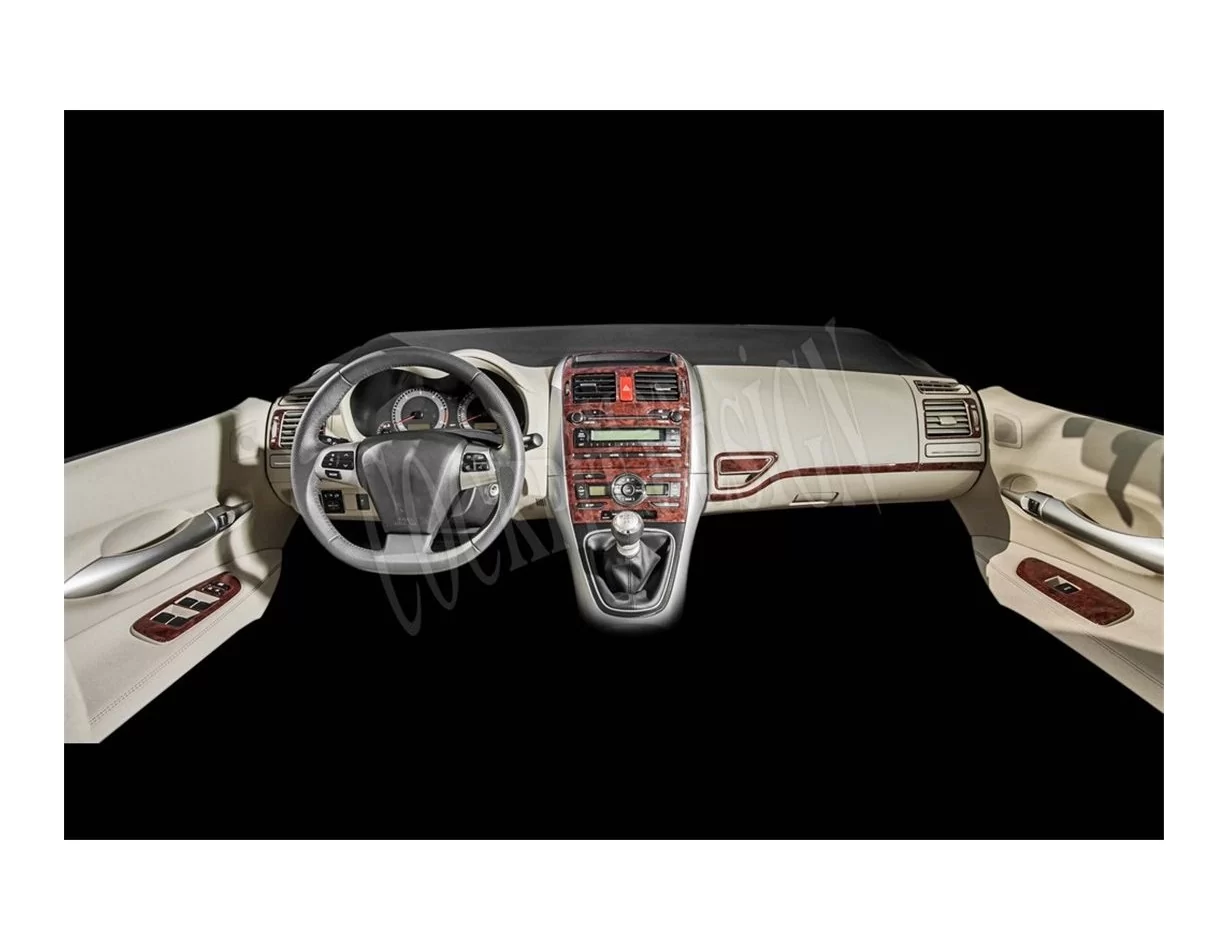 Toyota Auris 01.2008 3D Interior Dashboard Trim Kit Dash Trim Dekor 16-Parts - 1 - Interior Dash Trim Kit